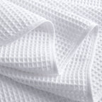 POLYTE 430 GSM Microfiber Oversize Quick Dry Lint Free Bath Towel, 60 x 30 in, 4 Pack (Waffle Weave)