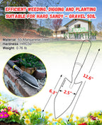 Kemaier Heavy Duty Gardening Hand Trowel - Carbon Steel Shovels Tool