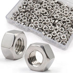 ZQZ M4-0.7 Hex Nuts,300PCS Stainless Steel Hardware Nut 304 ss Threaded Nut