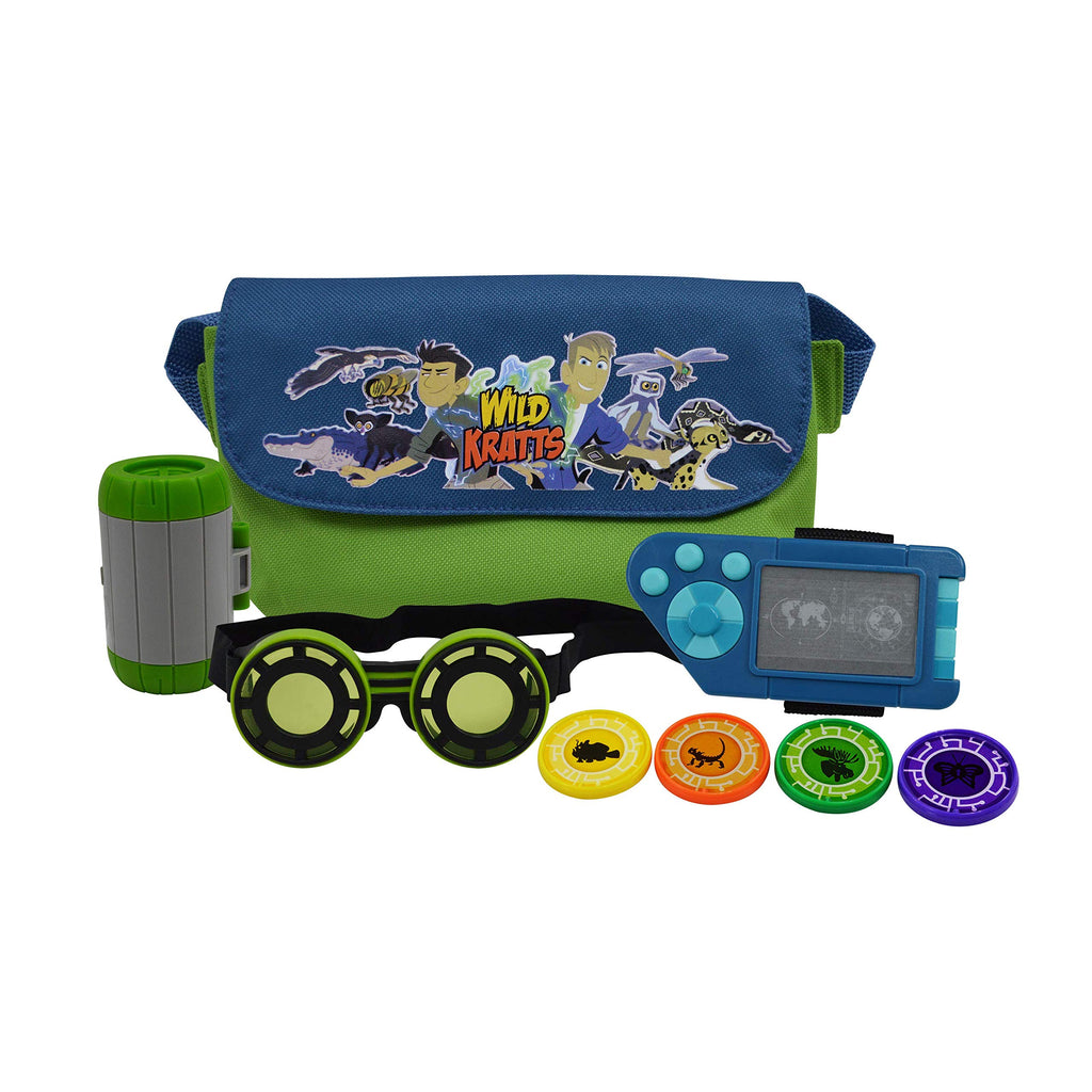 Wild Kratts Adventure Playset - 8pc Set Includes Goggles, Creature Pod, 4 Power Discs & More, Pretend Play & Costume Dress Up Accessories, Officially Licensed Toys for Children, Gift for Kids