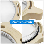 350090 Clamp and 350091 Lid Replacement for Superflo Inground Pool and Spa Pumps,Include O-ring,Complete Pool Pump Locking Ring Aftermarket Part.