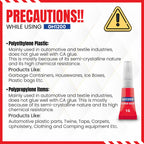 1 Gram (Pack of 24) Single Use Super Glue All Purpose - Superglue - Ca Glue Thick & Strong Adhesive for DIY Craft, Ceramics, Frame, Leather, Metal Etc