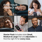 MUTE by Rhinomed Nasal Dilator for Snore Reduction Starter Pack Increases Airflow Anti Snoring Devices Nasal Dilators for Sleeping Transparent Internal Nasal Dilator Snoring Solution
