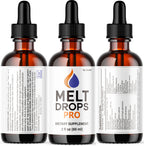 (5 Pack) Melt Drops Pro - Official Melt Drops Pro Pink Salt Premium Advanced Drop Formula Natural Support, MeltDrops Pro Supplement Vitamins Overall Health & Wellness Reviews, 5 Bottes for 5 Months