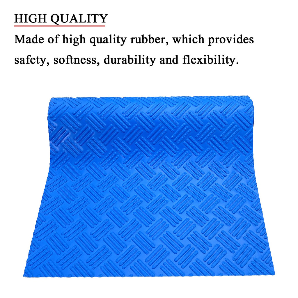 SKARUMMER Swimming Pool Ladder Mat - Protective Pool Ladder Pad Step Mat with Non-Slip Texture, Blue Medium Pool Step Mat, Pool Liner Protection Mat (30 X 36 inch)
