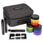 Moonlight Haze Smell Proof Bag With Activated Carbon Lining And Accessories - Smell Proof Box Gift Set With 3 Child Resistant Glass Jars And 3 Storage Tubes. Gift For Men And Women.