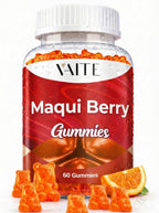 VAITE Maqui Berry Gummies 500mg – Antioxidant-Rich Vegan Supplement, Plant-Based Superfood Chewables for Daily Balance, 60 Easy to Take Servings, Non-GMO, Gluten & Soy Free, for Men & Women
