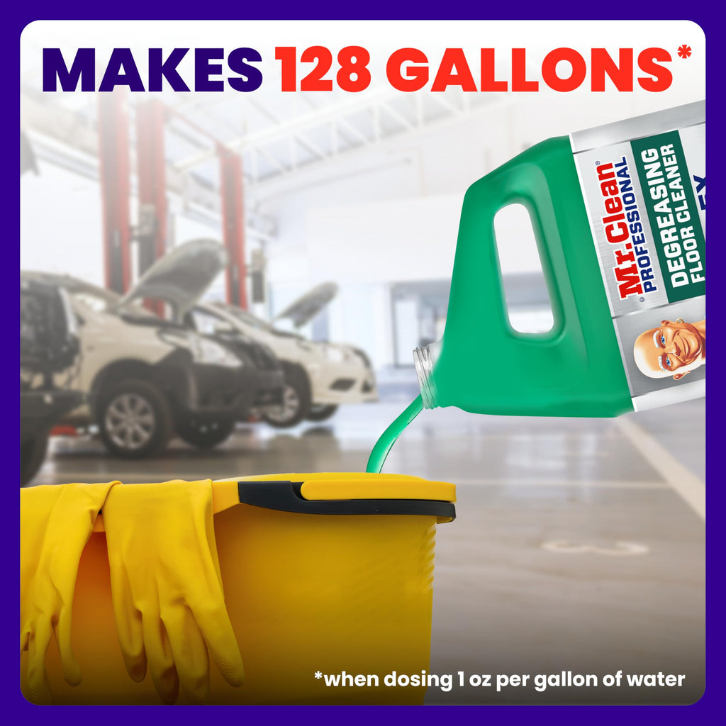 Mr. Clean PRO Degreasing Floor Cleaner for Commercial Grease (1 gal, 3 pk)