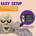 JOYIN Zombie Halloween Decoration Outdoor Groundbreaker Scary Halloween Graveyard Decor with Sound and Flashing Eyes for Yard Garden, Outside Lawn Haunted House Prop