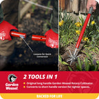 Garden Weasel Rotary Hand Cultivator Tiller for Aerating Weeding Planting