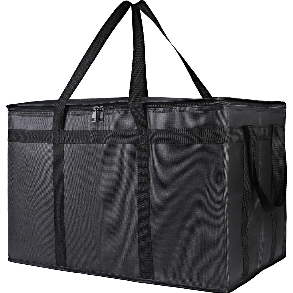 Bodaon Insulated Food Delivery Bag, XXXL Reusable Warming Bag, Black, 1Pk