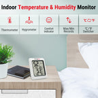 TempPro TP50 2 Pieces Digital Hygrometer Indoor Thermometer Room Thermometer and Humidity Gauge with Temperature Humidity Monitor(Previously ThermoPro)