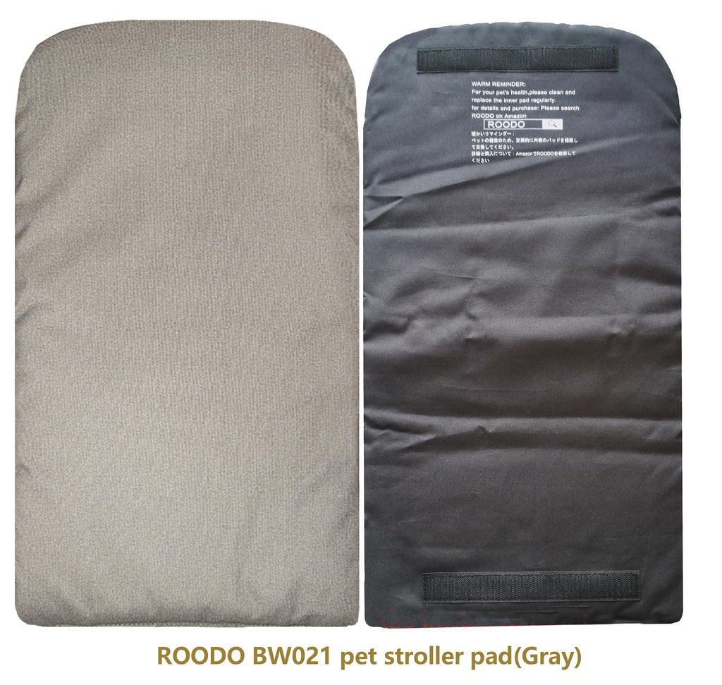 ROODO Pet Stroller Mat,Dog Stroller Cushion,Inner Pad for Exclusive Use,Original,Replaceable,Easy to Clean,Set of 3 pc(Gray)