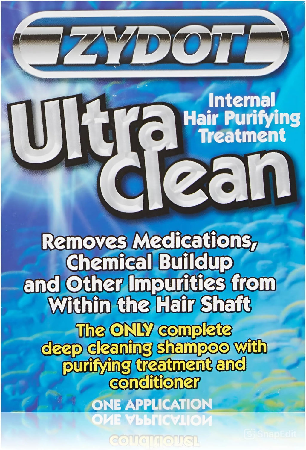 Zydot Ultra Clean Hair Detox Shampoo & Conditioner Kit, Removes Medications, Chemical Buildup & Impurities, Deep Cleansing Shampoo with Purifier & Conditioner for Hair Shaft Detox