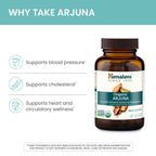 Himalaya Organic Arjuna, 60 Day Supply - Herbal Supplement Supporting Heart Health and Normal Blood Pressure - USDA Organic, Vegan, Non-GMO, Gluten Free, 700 mg, 60 Caplets