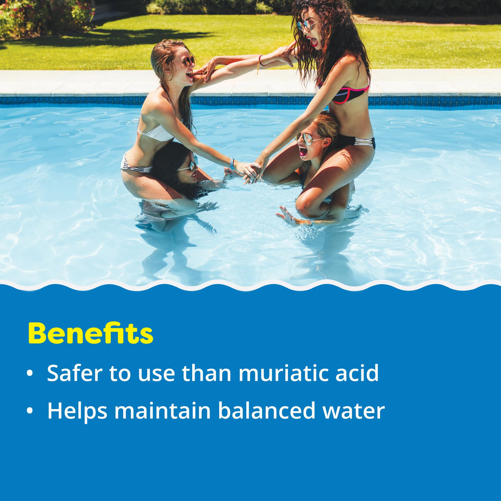 In The Swim pH Reducer for Swimming Pools, Spas, and Hot Tubs - Lowers Alkalinity - Prevents Cloudy Water - Balances Water - 90% Sodium Bisulfate - 50 Pounds