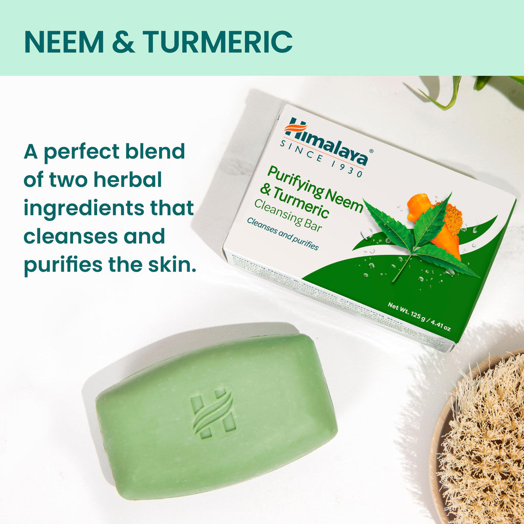 Himalaya Cleansing Bar Soaps Variety Pack, Neem & Turmeric, Almond, Cream & Honey and Cucumber, 4.41 oz, 12 Pack