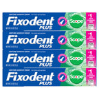 Fixodent Plus Scope Denture Adhesive Cream, Scope Mint, 2.0 oz (4-Pack) – Strong False Teeth Glue
