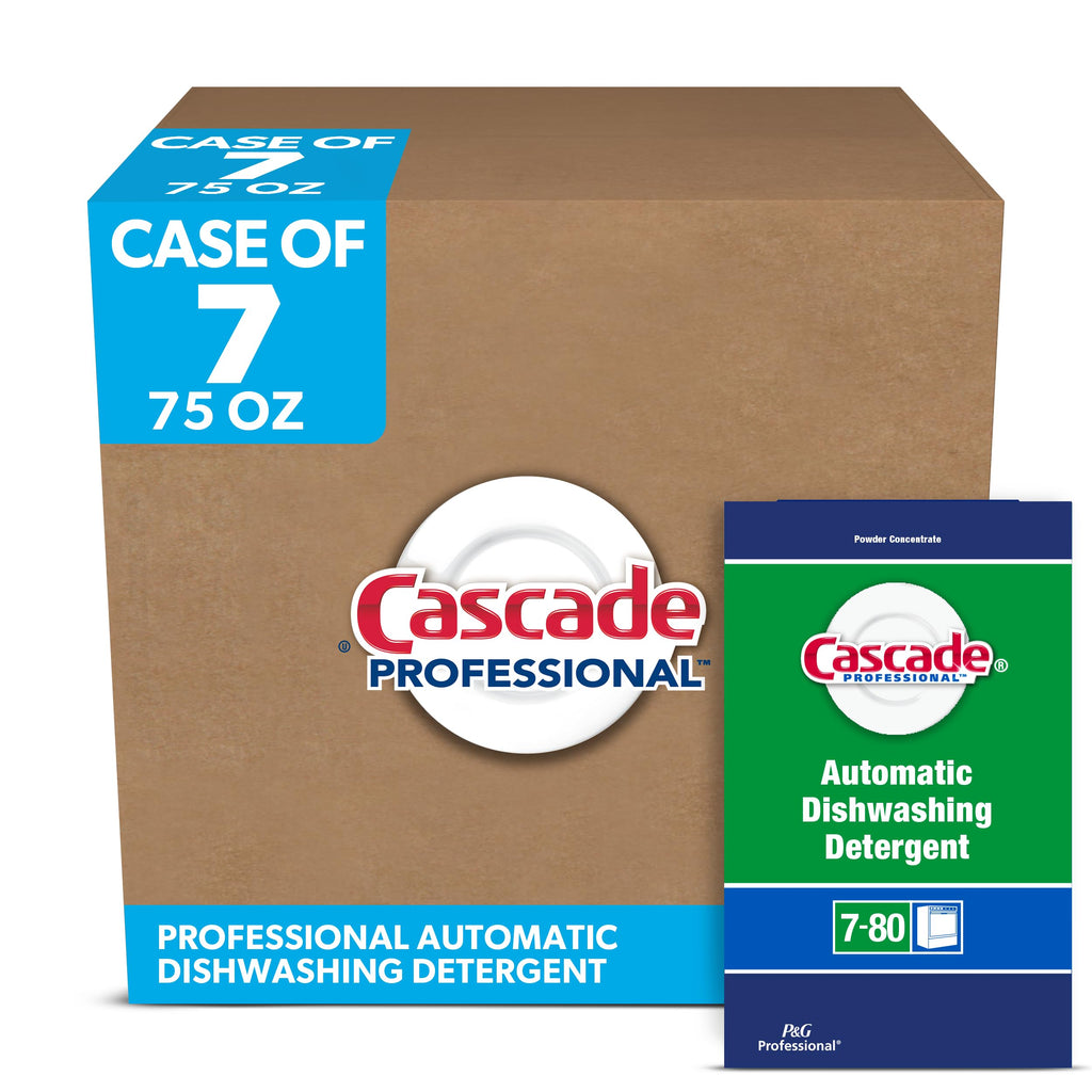 Cascade Automatic Dishwashing Detergent Powder with Dawn, 75 oz, 7 pack