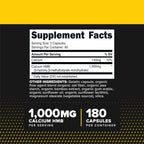 Primaforce HMB (Beta-Hydroxy Beta-Methylbutyrate) 1000mg, 180 Capsules (500mg Per Capsule) - Gluten Free and Non-GMO Supplement