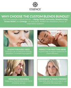 HONÉ Essence Nasal Diffuser Custom Blends Bundle – Essential Oil Silicone Nose Rings for Energy, Immunity, Stress & Allergy Relief – Wearable Aromatherapy for Daily Wellness & Relaxation