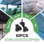 120 Pack Shade Cloth Clips, 2026 New Sunscreen Net Clips, Shade Cloth Heavy Duty Lock Grip for Anti Bird Netting, Garden Netting,Windproof Awning Clamp