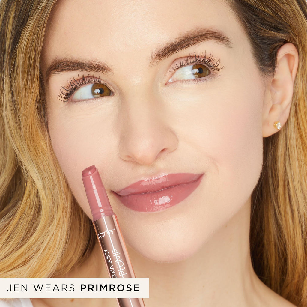 tarte maracuja juicy lip plump – Hydrating & Volumizing Lip Plumper Gloss Balm with Nourishing Hyaluronic Acid, Plumps & Moisturizes, Vegan & Cruelty-Free, full size, peachy beige