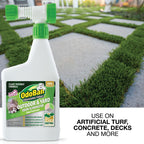 OdoBan Outdoor and Yard Odor Eliminator, Plant-Friendly Formula, Made in the USA, Clean Fresh Scent, 32 Fluid Ounce Bottle with Hose End Sprayer, 2-Pack