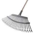 Yocada 19.3" Garden Leaf Rake Wide Heavy Duty (25 Tines) 68.9"