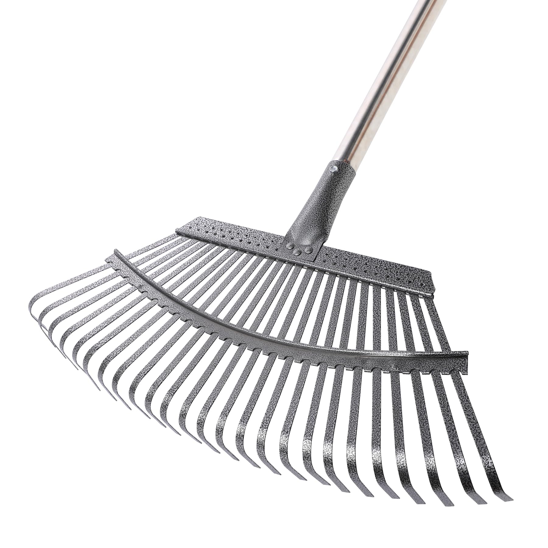 Yocada 19.3" Garden Leaf Rake Wide Heavy Duty (25 Tines) 68.9"