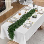 CLEANGOR 2Pcs 6FT Norfolk Pine Garlands for Christmas Decorations Indoor