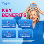 Zetelixia Cholesterol Lowering Supplements Gummies, Cholesterol Gummies with Plant Sterols & Stanols, Red Yeast Rice, Lower Cholesterol Naturally – Vegan, Non-GMO, Mixed Berry Flavor, 90Ct