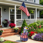Sunnymove 4th of July Goose Outfit for 23'' Patriotic Porch Geese Costume for 250th Anniversary USA Outdoor Patio Lawn Decor (Red Blue White1)