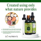 Go Nutrients Iodine Edge – Organic Nascent Iodine Liquid Supplement for Thyroid Support, Energy, Immune & Cognitive Health – High Absorption Drops - Natural Tincture for Women & Men – 1 oz