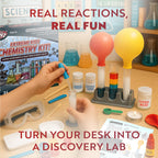 Playz Extreme Chemistry Set – 52 Unique Experiments, Science Kits for Kids Age 8-12, Lab Gear, Volcano Project, Learning Tools, Fair Activity, Discovery Gift, STEM Toys for Boys and Girls