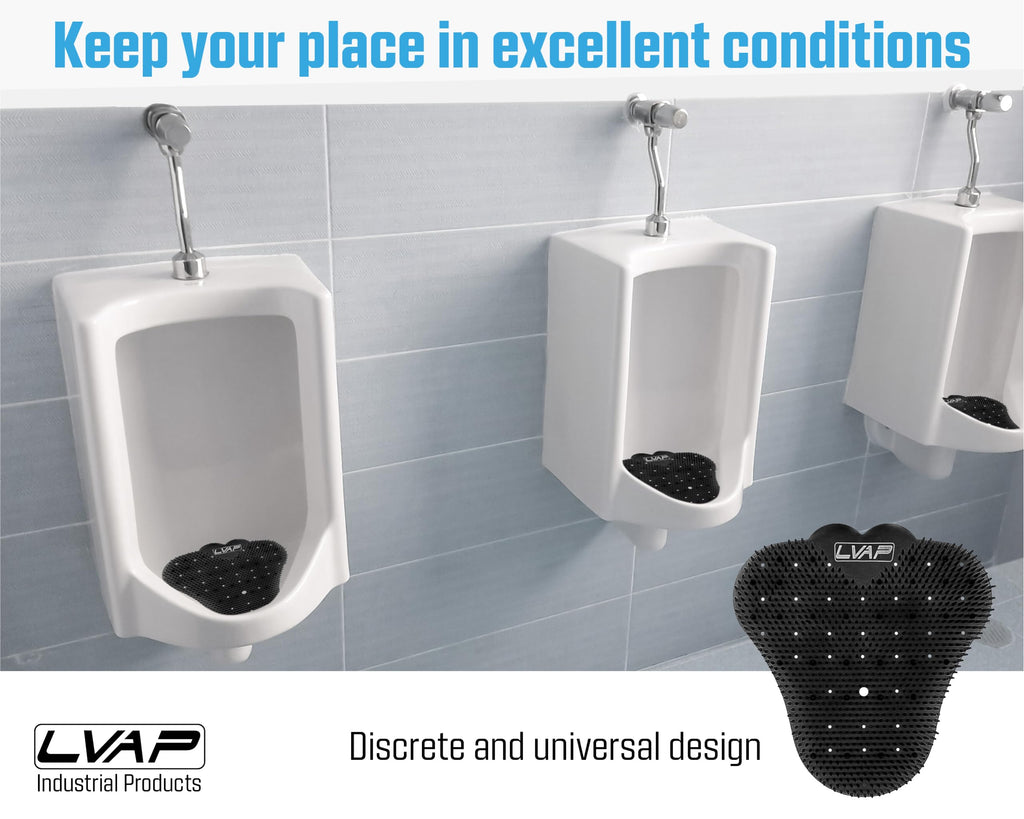 LVAP Urinal Screen Deodorizer (12-Pack) - Anti-Splash Urinal Cakes, Toilet Deodorizer, Urinal Screens for Commercial Restrooms, 5,000 Flushes, Citrus Scent