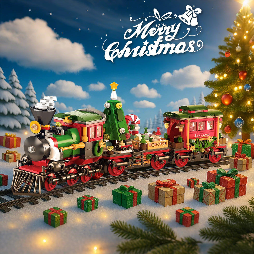 Rubypop Christmas Train Advent Calendar 2026 Building Blocks Set for Boys