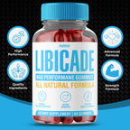 (2Pack) Libicade Gummies, Premium Supplement Gummys For Man, All Natural Drive For Men, Mens Support Health Gummy, Men's Performance Multi Vitamins Daily Strong Workout Energy Active Lifestyle (120ct)
