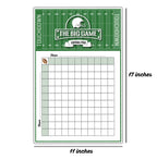 Katie Doodle - Superbowl Party Decorations 2026 - (Made in the USA) - Essential Super-Bowl Party Supplies Games Decorations - Includes 1 x Football Squares Poster (11x17 inch)