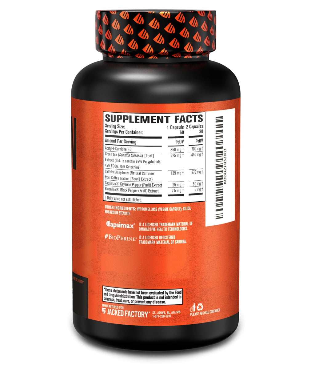 Jacked Factory Burn-XT + Lean-PM Kit - 24-Hour Weightloss Stack w/Clinically Studied Thermogenic Fat Burner & Nighttime Weight Loss Sleep Aid - 60 Count, 2 Pack