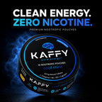 Kaffy Nootropic Caffeine Pouches with Cognizin & L-Theanine, 50mg Natural Caffeine Per Pouch, Nicotine-Free Energy & Focus Pouches, Coffee Alternative for Work, Travel & Daily Use, 75 Count Cool Mint