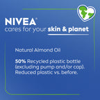 NIVEA Oil Infused Vanilla and Almond Oil Body Lotion for Women, Fast-Absorbing and Non-Greasy Vanilla Scented Lotion Moisturizes for 48 Hours, 16.9 Fl Oz Pump Bottle, Pack of 3