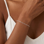 BLThing Silver Bracelets for Women 3mm Sterling Silver Paperclip Bracelet