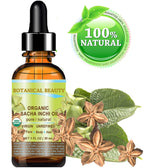 Botanical Beauty Organic SACHA INCHI OIL 100% Natural Pure Undiluted Virgin Unrefined Cold Pressed Carrier Certified Organic Oil For Face, Skin, Hair, Lip, Nails, Rich in Vitamin E (1 Fl Oz 30 ml)