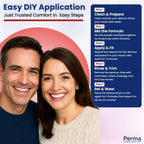 Perma Soft Denture Reliner Kit - Relines 2 Denture Plates - Semi Soft DIY Denture Liner for Upper and Lower