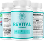 Revital Capsules - Official Revital Supplement Advanced Premium Formula - Maximum Strength, All Natural RevitalPills Support for Overall Health & Wellness Reviews, 60 Capsules for 1 Month