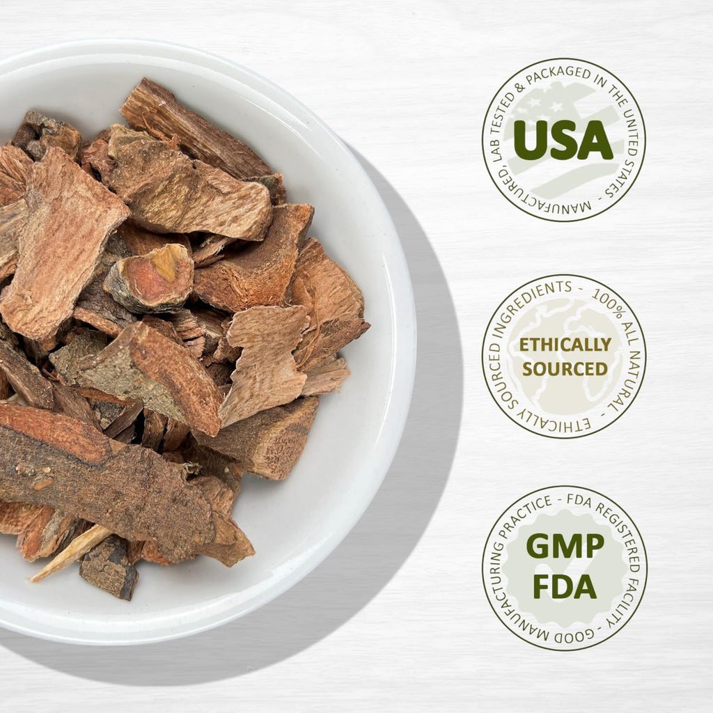 Evergreen Herbs Cuachalalate Bark - Wildcrafted Mexican Herbal Bark for Cuachalalate Tea, Decoctions or Tinctures, 16 oz Resealable Pouch, Traditional Botanical Herb for Digestive & Skin Support