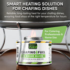 Smart Fuel 6-Hour Chafing Fuel Cans - Canned Heat Fuel for Chafing Dishes, Food Warmers, Buffet Warmers, Gel Fuel, Chafer Fuel, 6 Hour Fuel - 7.4 oz, 24-Pack