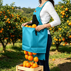Gardening Apron with Bottom Quick Release Kangaroo Pocket for Women, Men