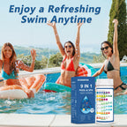 2026 New Pool Test Strips - 9 in 1 Pool Salt Test Strips 150 Counts for Salt Water Pool Testing Kit for Salt Level (0-6000ppm) Copper GH pH Bromine Cyanuric Acid for for Swimming Pool Spa Hot Tub